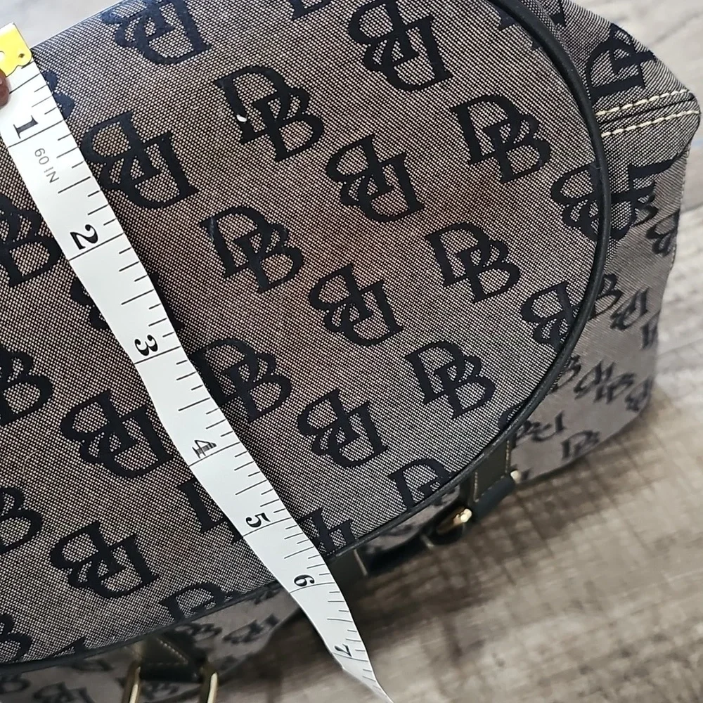 Dooney & Bourke Monogram Black and Gray Shoulder Bag